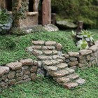 Miniature Stone Steps Fairy Garden Ornament Rock Stair Dollhouse Decor Accessory