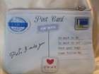 X40 Wholesale Lot Of Cargo Post Card Theme Cosmetic Makeup  Bag