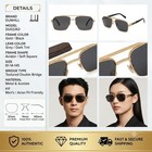 Dunhill Du02263 Aviator Sunglasses Gold Frame Dark Grey Lens 61-14-145 New Case