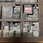 Letterpress Lead Ornamentals Circles  Stars  Percentages  Borders  Special misc