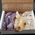 1 2 Lb Rough Amethyst Citrine Quartz Mix Rock Crafters Collection