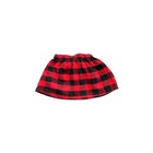      Red   Black Buffalo Plaid Skirt Gold Sequin Bow 100 3t-4t Estimated