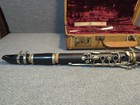 Vintage C  G  Conn Clarinet With Brilhart Mouthpiece And Case Musical Instrument
