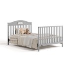 Story 5-in-1 Convertible Baby Crib With Drawer And Reversible Headboard  Pebb   