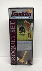 Vtg Nib Franklin Tournament Wood Croquet Set- 6 Players Complete Set -never Used