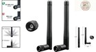 Compact Dual Band Wifi Antenna 3dbi With Rp-sma Male - 2 Pack For Versatile Use