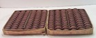 Vtg Lot Of 143 American Thread Co Star Bobbins Style H 306 Dark Mahogany Cotton
