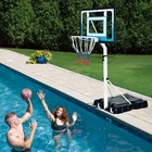 Adjustable Height Basketball Goal Outdoor Sport Swim Basketball Hoop Backboard