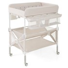 3 Level Adjustable Height Folding Portable Baby Changing Table   2 Storage Shelf