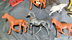 Vintage Large Lot Of 22 Plastic Toy Horses  Multiple Styles  Western