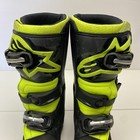 Alpinestars Tech 7s Motocross Boots Adult Unisex Size 4 Black Neon Yellow Mx