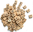 500 Pcs Wood Scrabble Tiles Letters 5 Complete Sets Of