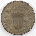 1868 Two Cent Piece 2c Pcgs Ms63 Bn Cac Old Rattler Holder