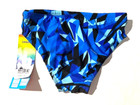 New Rise Aquatics Mens Blue Sandies Swim Brief Racer Swimsuit Sz 30 Speedo Style
