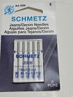 5 Pkgs Of 5 Needles Each Of Schmetz Jeans denium  Sewing Machine Needles