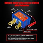 Ampper Remote Battery Disconnect Switch 12v W voltmeter  140a Side Post Neg