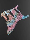 Us Fender Stratocaster Sss Guitar Strat Pickguard Custom Artwork Lacquer 