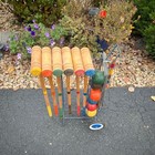 Vintage Croquet Set With Stand