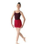 Mirella Ms12 Classic 12  Wrap Skirt 2 Colors Garnet Or Black Georgette Fabric