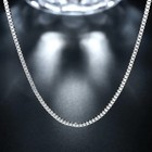 925 Sterling Silver Necklace 16 18 20 22 24 Inches Fine 1 5mm Box Chain