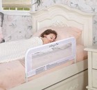 Lightweight Mesh Security Adjustable Bed Rail Toddler With Breathable Mesh White