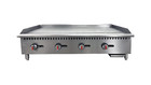 Nsf 48  W Natural Gas Thermostat 4 Burner Griddle  120000 Btu  Stainless Steel