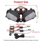 Headlight Assembly Hid Projector Halo Red Devil Eyes For Honda Cbr600rr 2003-06