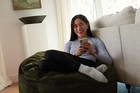 Olive 3ft Memory Foam Bean Bag Chair With Soft Microsuede Cover For Dorm