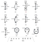 118pcs Piercing Kit For All Body Piercings Stainless Steel Jewelry    