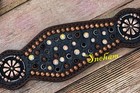 Decorated Genuine Leather Headstall Breast Collar Breast Plate For Horse