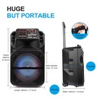 15  Bluetooth Portable Fm Speaker Heavy Bass Tailgate Stereo Pa System Mic Aux