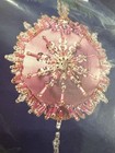 Herrschners Ornament Kit Visions Of Christmas 99-8813 Mauve 4 Silk-wrapped Balls