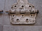 Pair Of Massive Vintage Cast Iron Railroad Box Car Door Hinges Heavy Duty