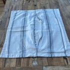 Chaps Euro Pillow Case Pillow Sham 100  Cotton Blue White Stripes