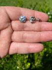 4ct Tw Moissanite Screw Back Solitaire Stud Earrings - Gra Certified D Vvs1 8mm