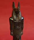 Ancient Egyptian Antiquities Anubis Statue God Deity Egyptian Black Figure Bc