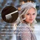 Cocide Tiara And Crown For Women Crystal Queen Rhinestone T1 silver 