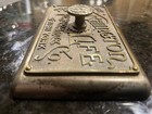 Washington Life Insurance Co  Of New York Metal Advertising Ink Blotter Bronze    