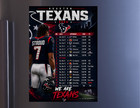Houston Texans 2026-27 Magnetic Schedule  5x7  High Definition
