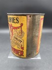 Early Little Fairies Baking Powder Metal Tin Paper Label Blumer Chicago Vintage 
