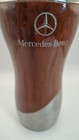 Mercedes Benz Travel Mug Faux Wood Grain Stainless Steel Coffee Tumbler Cup Lid