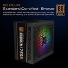 Gamdias Rgb Gaming Pc Power Supply 750w 80 Plus Bronze Certified 750 Watt Psu   