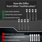 Electric Toothbrush Set  Equipped With 10 Brush Heads And Travel Case  Ipx8 Wate
