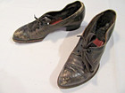 Antique Men s Bates Shoes 1900 To 1910 Bullnose Bulldog Toe Low Cut Vintage A49