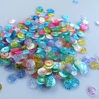 Sequins Mixed Iris Sunburst starburst Paillette 6mm  2 Loose  200 Pieces
