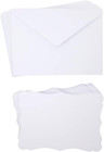 50 Pack Blank Invitations With Envelopes  Printable Diy Greeting Cards For We   
