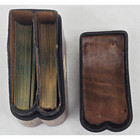 Vtg Italian Leather Playing Card Case W  Congress Williamsburg Decks - Complete