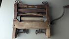 Antique Hubbard Spencer Bartlett Co Hand Crank Wooden Clothes Wringer Vintage 