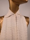 Victorian 19th C Women   s White Knit Scarf Muffler For Dress