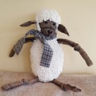 Shirley The Sheep 3-d Rug Hooking Paper Pattern - Prairie Road Designs